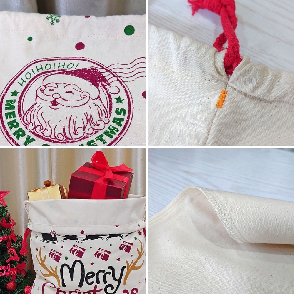 Christmas Canvas Gift Bag