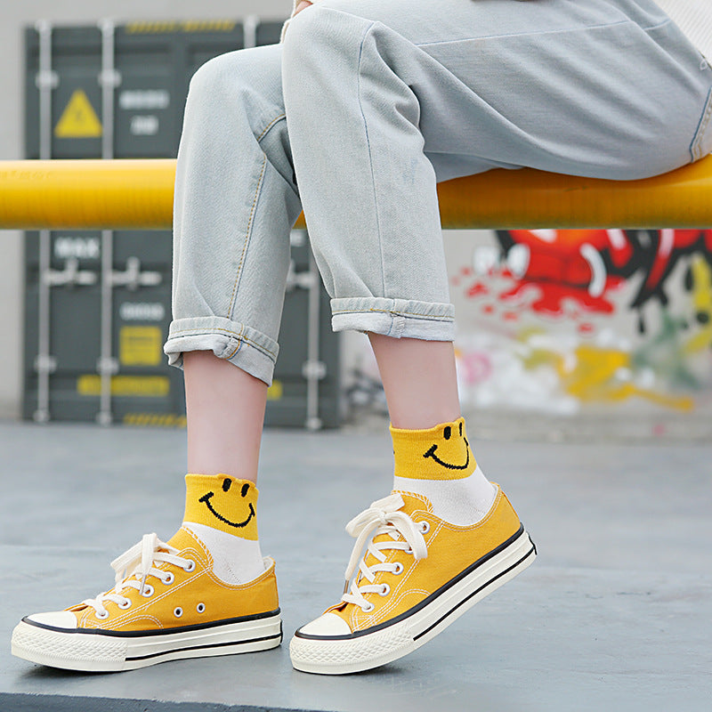 5 Pairs Ladies Smiley Socks