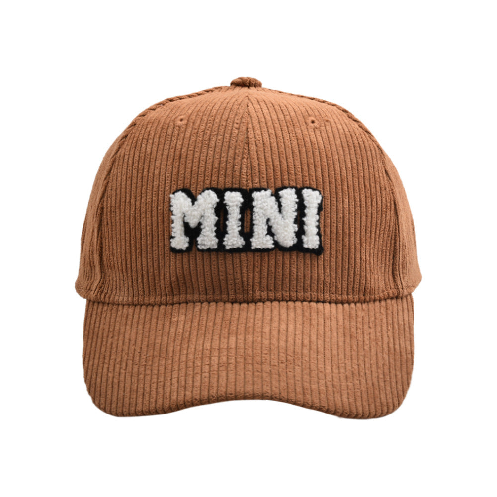 MAMA & MINI Embroidered Corduroy Baseball Cap