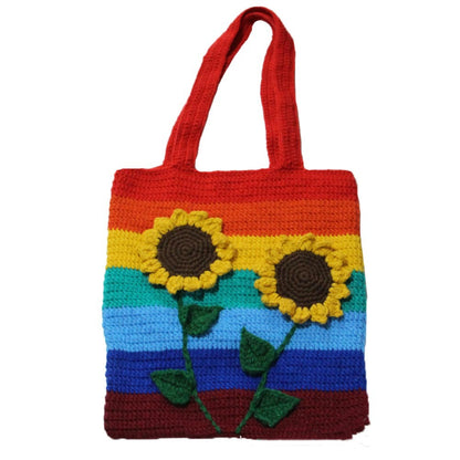 Hand Knitted Bag Tote Bag