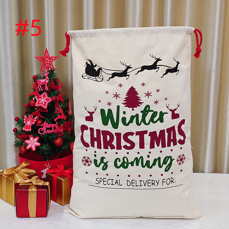 Christmas Canvas Gift Bag